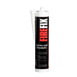 Mastic réfractaire Firefix en cartouche, accessoire pour étanchéifier les cheminées et les poêles.