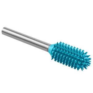Fraise râpe cylindrique Dremel Max 9954, turquoise, pour enlèvement rapide de matière sur bois et plastique.