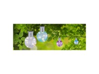Globo LED-Solarkugel Klar/Lila/Blau/Grün assortiert 10 x 0,06 W / Ø 80 mm