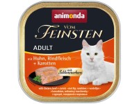 Vom Feinsten Katzen-Nassfutter Adult Huhn und Rind und Karotten je 100 g / 32 St