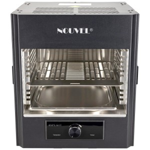 Nouvel grill elettrico Beefer Taurus, grill compatto con griglia e vaschetta raccogligrasso.