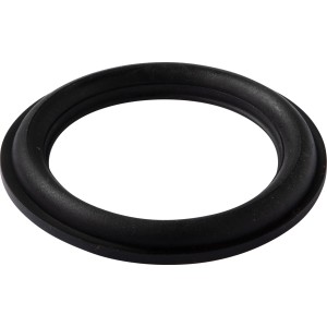 Joint profilé noir KÖRO pour soupape de vidange, 50x73x6 mm, bague d'étanchéité.