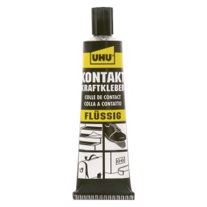 UHU Kontakt Kraftkleber Liquido, tubo da 42g. Adesivo universale per incollaggi resistenti.