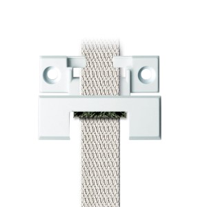 Guide de sangle de volet roulant Schellenberg Duo Mini/Maxi blanc avec sangle.