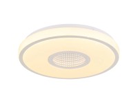 Globo LED-Deckenleuchte Astania Metall Weiss Ø 38 cm / 24 W