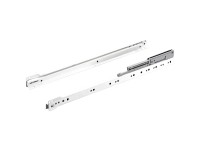 Hettich Rollschubführung Stahl pulverbeschichtet Weiss Länge 550 mm