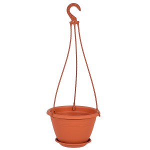 Geli Cesto sospeso Galicia, terracotta, Ø 25cm, con gancio e sottovaso.