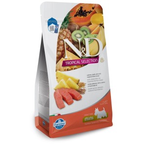 N&D Tropical Selection Salmone Adult Mini, alimento secco per cani di piccola taglia, 1.5 kg.
