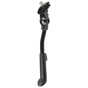 Cavalletto laterale Urban nero per bici da 24-28 pollici, in alluminio.