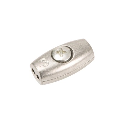 Drahtseil-Klemme oval 4 mm 2 Stk.