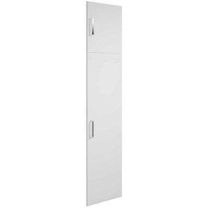 Porte blanche pour armoire haute OBI Area 51, 200x50 cm, avec poignées.