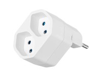 Steffen Mehrfachadapter Line mit Kinderschutz drehbar 320° Weiss Steffen Mehrfachadapter Line mit Kinderschutz drehbar 320° Weiss