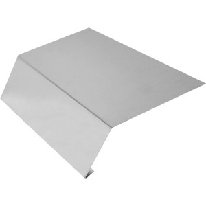Gancio per grondaia in alluminio naturale, 200x2000mm, per drenaggio del tetto.