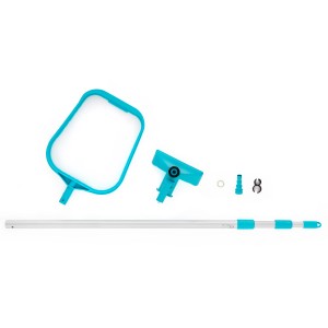 Kit de nettoyage Venturi Intex : Aspirateur de piscine avec skimmer, tête de nettoyage et manche télescopique.
