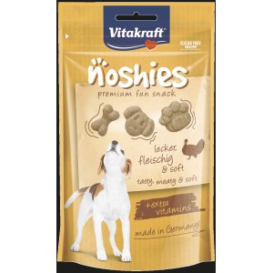 Vitakraft Noshies snack per cani al tacchino, 90g. Alimento complementare con tacchino e vitamine.
