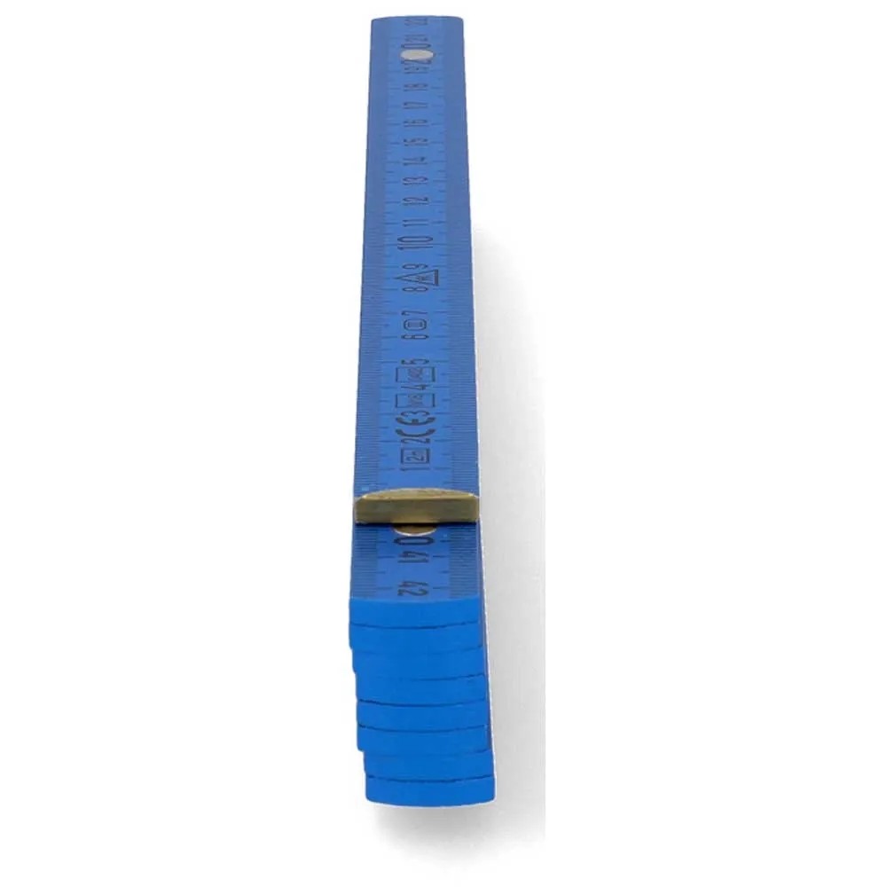 Mètre articulé avec inscription Bleu longueur 2 m
