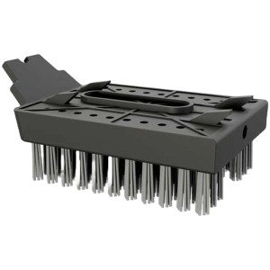 Outdoorchef testine di ricambio, set da 2 per spazzola grill grande, setole in nylon, grigio.