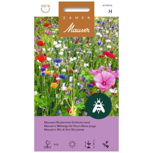 Sachet de graines Mauser Mélange de fleurs Schönes Land avec des fleurs d'été colorées.