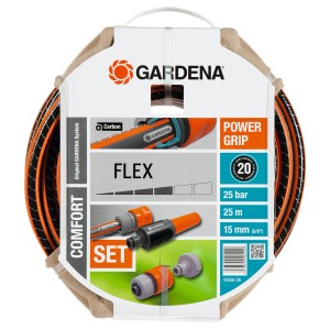 Gardena Flex tubo da 15 mm (5/8) x 25 m set con raccordi nella scatola.