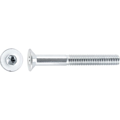 Vite filettata acciaio inossidabile zincato M5 x 80 mm / 10 pz.