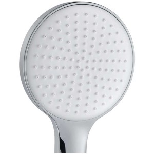 Pomme de douche chromée KWC FIT-E eco avec 1 jet. Douchette pour douche.