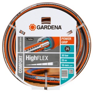 Gardena Comfort HighFlex Tubo da giardino 19 mm (3/4) 25 m, indeformabile e resistente alla pressione fino a 30 bar.