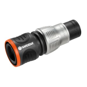 Gardena Premium Water Stop 1/2'' - 5/8'' pour un raccordement rapide du tuyau.