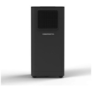 Climatizzatore Kibernetik KL90 nero, autonomo, con griglia frontale. Raffredda, ventila e deumidifica.