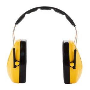 Casque antibruit 3M Peltor Optime H510A, jaune/noir, pour une protection auditive confortable et efficace.