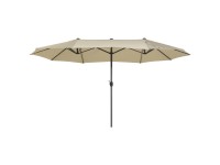 Beliani Sonnenschirm Sibilla Taupe