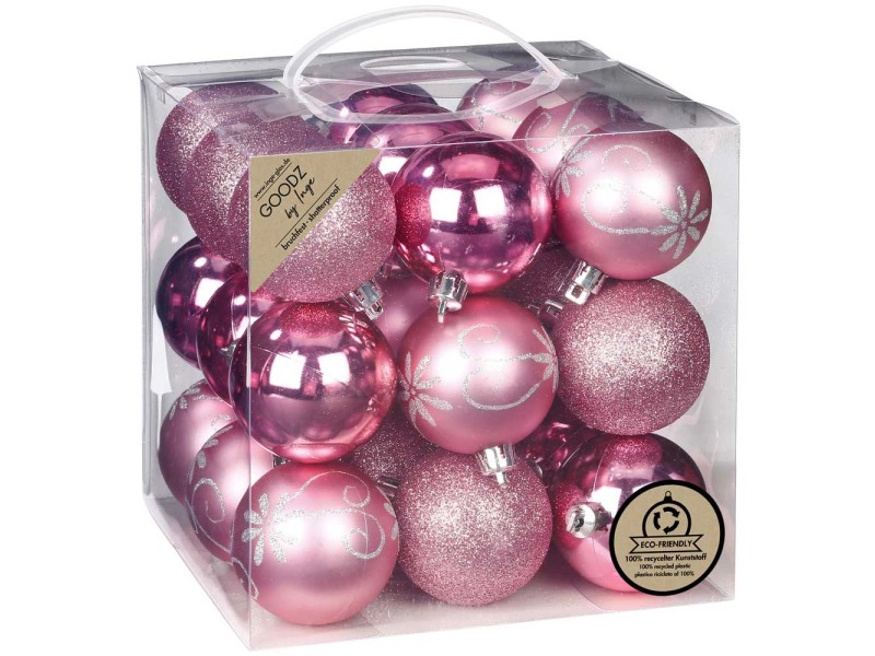 Viana XXL Weihnachtskugel Rot 20cm - Wetterfester Christbaumschmuck