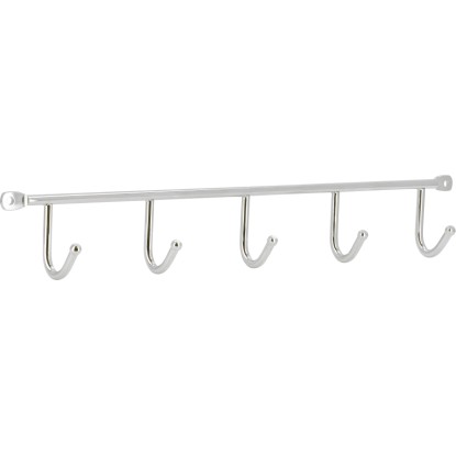 Barra con ganci metallo Cromo brillante / distanza tra i fori 339 mm