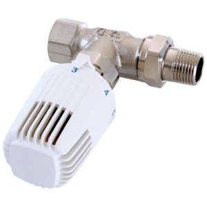 Thermostat de radiateur apparent Perobe RTL pour limitation de température de retour.