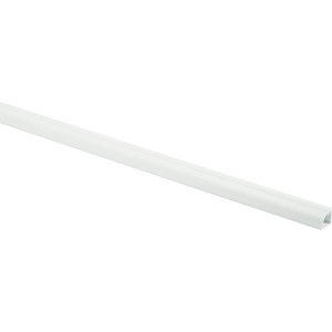 Goulotte de câbles D-Line blanche, 22x22 mm, longueur 2 mètres. Forme quart de cercle.