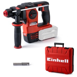 Einhell 18V Marteau perforateur sans fil Herocco Solo avec coffret, rouge/noir. Perforateur sans fil pour le bricolage.