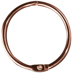 Anneau de rideau de douche Spirella Ringo Copper pour suspendre les rideaux de douche.