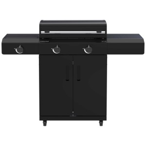Outdoorchef Plancha grill a gas Heat C-265 con bruciatore a infrarossi e fornello laterale, nero.