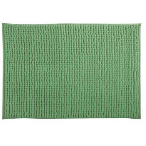 MSV Tapis de bain Chenille Basilic, 60x90 cm, microfibre avec revêtement antidérapant.