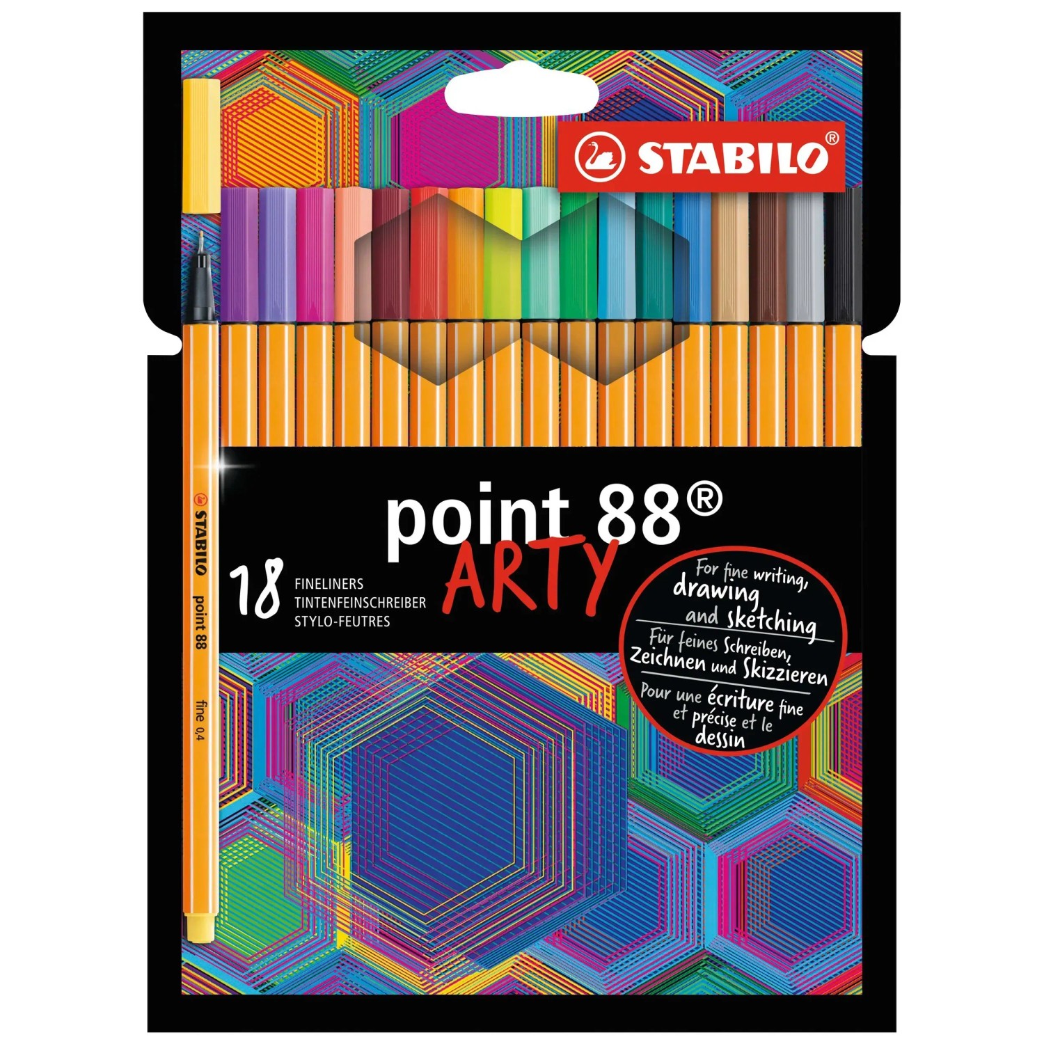 Stabilo Fineliner-Set Point 88 Arty 18 Stk.
