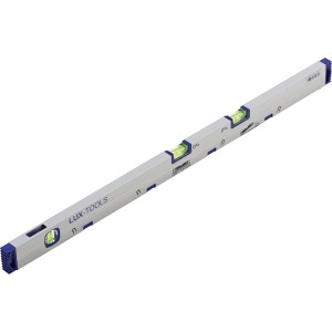 LUX Wasserwaage 60 cm Comfort: Aluminium Wasserwaage mit 3 Libellen für präzises Messen.