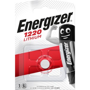 Pila a bottone al litio Energizer CR 1220, 3V, in blister. Batteria per es. calcolatrici.