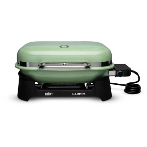 Weber Barbecue Elettrico Lumin Verde: Grill da tavolo compatto per grigliate versatili.