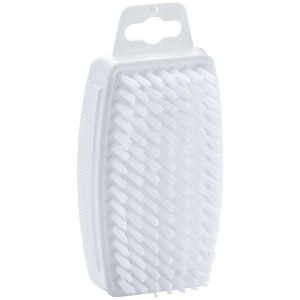 Spazzola lavamani Diaqua bianca in plastica per il bagno.