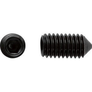 Perno filettato con impronta M5 x 10 mm esagono interno 2,5 mm / 8 pz.