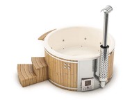 FinnTherm Hot Tub Stockholm Spa Edition Cremeweiss Ø 200 cm