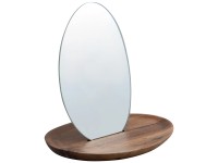 Spirella Spiegel auf ovaler Basis Alesie Holz (HxBxT) 21 x 20 x 14 cm Spirella Spiegel auf ovaler Basis Alesie Holz (HxBxT) 21 x 20 x 14 cm