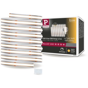 Striscia LED Paulmann MaxLED 1000 COB, 2,5 m, bianco caldo, con confezione.