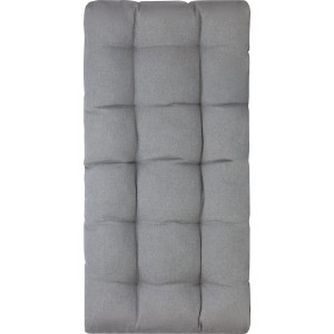 Cuscino beige per sedia da balcone, 100% poliestere.