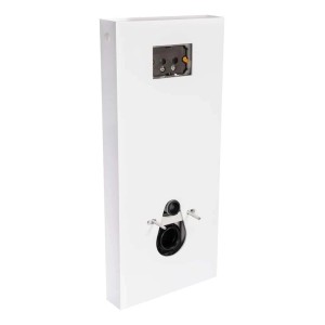 Module sanitaire blanc Sanitop-Wingenroth pour éléments WC en construction sèche.