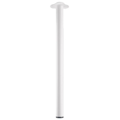 Hettich Gamba da tavolo Bianca Ø 60 x 900 mm incl. piastra di montaggio